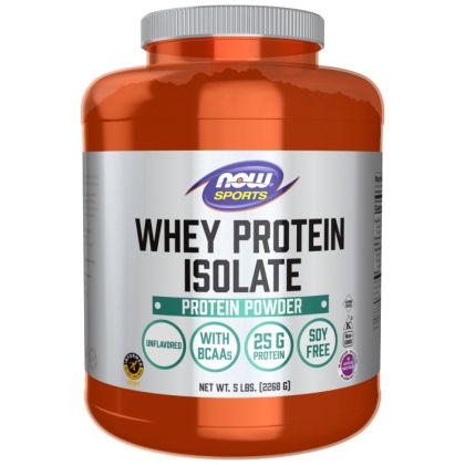 NOW Foods Whey Protein Isolate /Unflavored/ [2268 грама]