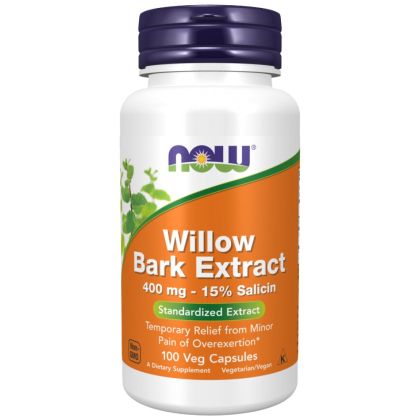NOW Foods Willow Bark Extract 400 mg [100 капсули, 50 Дози]