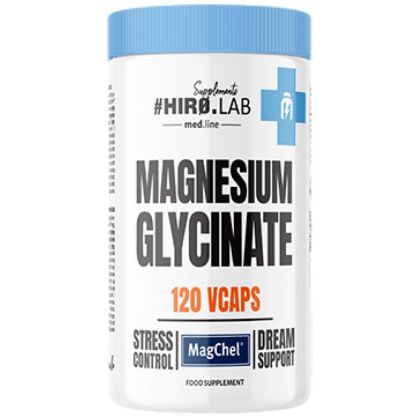 Hero.Lab Magnesium Glycinate | MagChel® Bisglycinate + Vitamin B6 [120 капсули, 60 Дози]