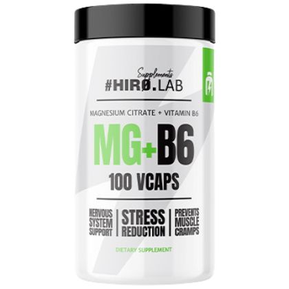 Hero.Lab MG + B6 | Magnesium Citrate + B6 [100 капсули, 100 Дози]