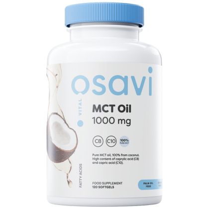 Osavi MCT Oil 1000 mg | C8 + C10 [180 Гел капсули, 180 Дози]