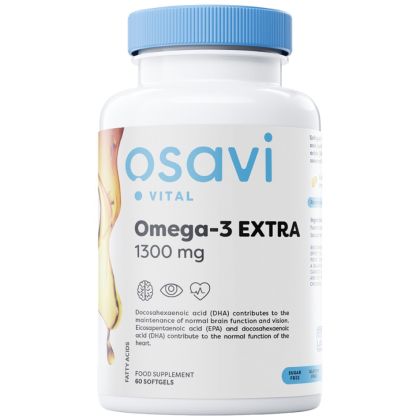 Osavi Omega-3 Extra 1300 mg [180 Гел капсули, 90 Дози]