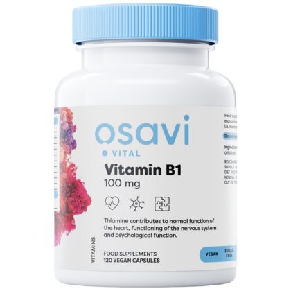 Osavi Vitamin B1 100 mg | Thiamine [120 капсули, 120 Дози]