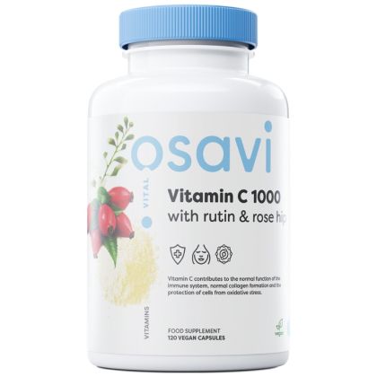 Osavi Vitamin C 1000 | with Rutin & Rose Hip [120 капсули, 60 Дози]
