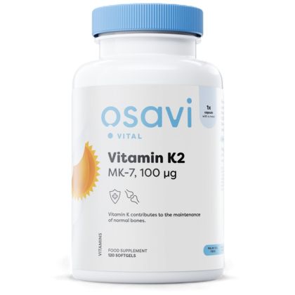 Osavi Vitamin K2 MK-7 100 mcg [120 Гел капсули, 120 Дози]