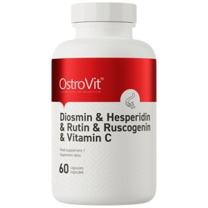 OstroVit Diosmin + Hesperidin + Rutin + Ruscogenin + Vitamin C [60 капсули, 30 Дози]