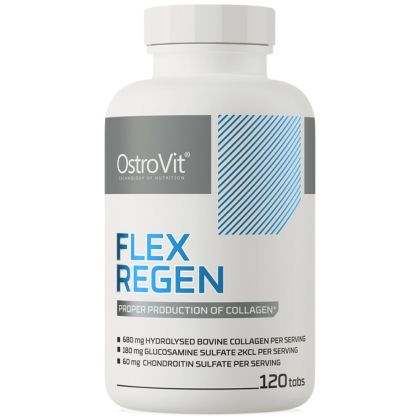 OstroVit Flex Regen | Collagen + Glucosamine, Chondroitin, MSM, Hyaluronic Acid [120 Таблетки, 120 Дози]