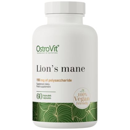 OstroVit Lion's Mane 500 mg / Vege [60 капсули, 60 Дози]