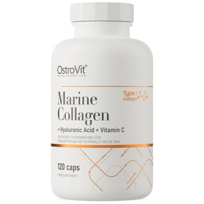 OstroVit Marine Collagen / + Hyaluronic Acid and Vitamin C [120 капсули, 30 Дози]