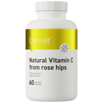 OstroVit Natural Vitamin C 1000 mg | from Rose Hips [60 капсули, 60 Дози]