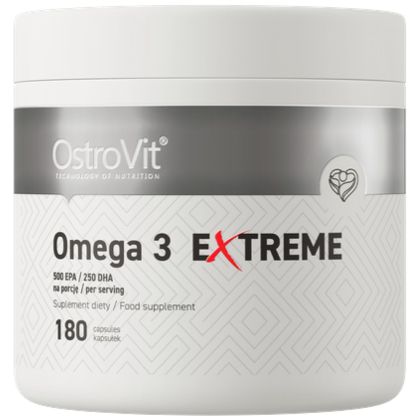 OstroVit Omega 3 Extreme | 75% EPA + DHA [180 Гел капсули, 180 Дози]