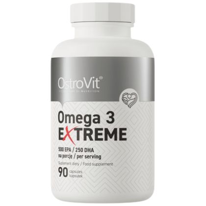 OstroVit Omega 3 Extreme | 75% EPA + DHA [90 Гел капсули, 90 Дози]