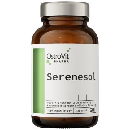 OstroVit Serenesol | Stress & Serenity Formula with Gaba, L-Theanine & Ashwagandha [60 капсули, 30 Дози]