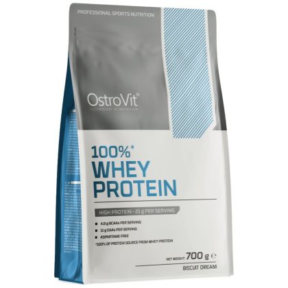 OstroVit Whey Protein | 100% Whey Protein Concentrate + Funnel Pillbox FREE [700 грама, 23 Дози]