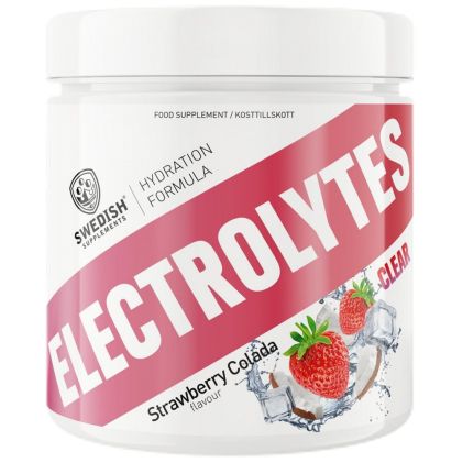 SWEDISH Supplements Electrolytes Clear | Hydration Formula with Pink Himalayan Salt & CocoMineral® [240 грама, 30 Дози]
