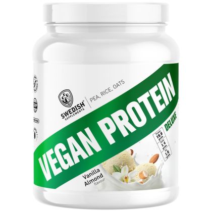 SWEDISH Supplements Vegan Protein Deluxe | from Pea, Rice and Oats [750 грама, 27 Дози]