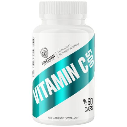SWEDISH Supplements Vitamin C 500 mg [60 капсули, 60 Дози]