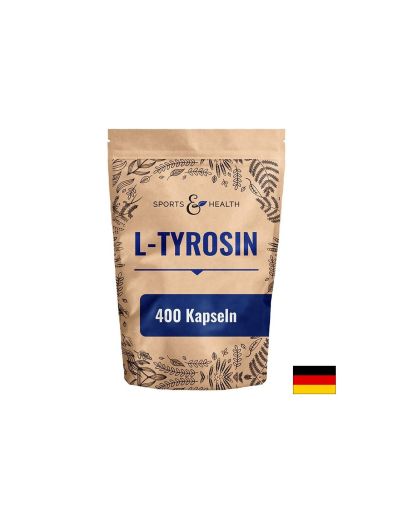 L-Тирозин – Добра концентрация, памет и здрава щитовидна жлеза, 500 mg, 400 капсули