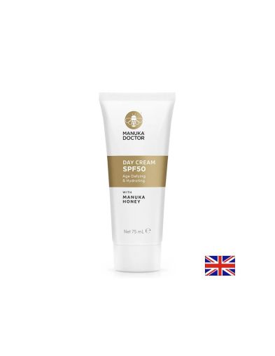 Слънцезащитен крем за лице SPF 50 с мед от Манука, 75 ml