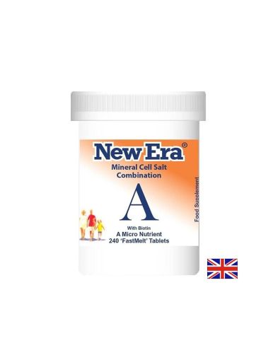 Combination A - Биотин за здрава коса, кожа и нокти, 18 µg, 240 бързоразтворими таблетки