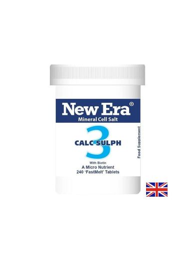 Минерална сол №3 Калциев сулфат с Биотин – Чиста и здрава кожа, 240 бързоразтворими таблетки