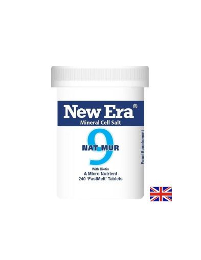 Минерална сол №9 Натриев хлорид с Биотин – При задържане на вода и суха кожа, 240 бързоразтворими таблетки