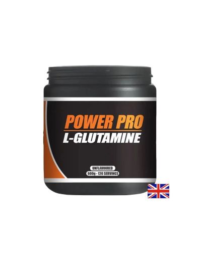 L-Глутамин Power Pro – Мускулно възстановяване и имунна подкрепа, 5000 mg, 600 g прах, 120 дози