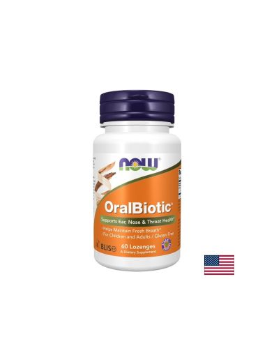 Пробиотик Streptococcus salivarius – За здраво гърло, свеж дъх и силен имунитет, OralBiotic, 60 таблетки за смучене