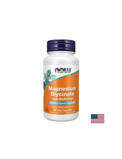 Магнезий (бисглицинат) 200 mg + BioPerine – Спокоен сън и устойчивост на стрес, 60 капсули