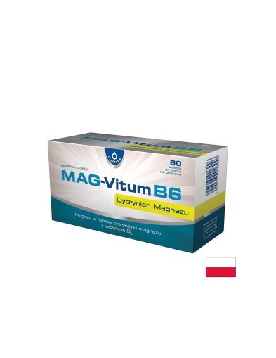 Магнезий 200 mg + Витамин B6 – При крампи, стрес и нормализиране на сърдечния ритъм, 60 таблетки