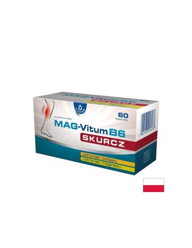 Магнезий 100 mg + Калий 300 mg + Витамин B6 – При крампи, умора и електролитен дисбаланс, 60 капсули