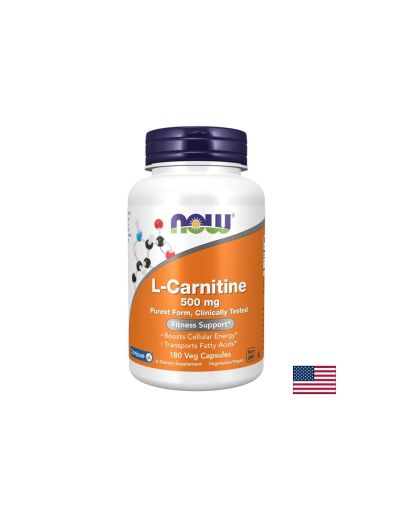 L-Карнитин – Енергия и изгаряне на мазнини, 500 mg, 180 V капсули