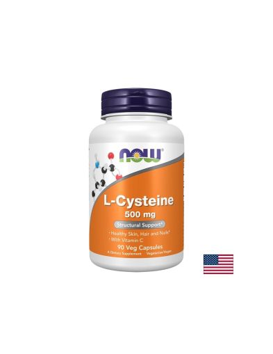 L-Цистеин 500 mg + Витамин C 60 mg – Здрава коса и антиоксидантна защита, 90 веган капсули