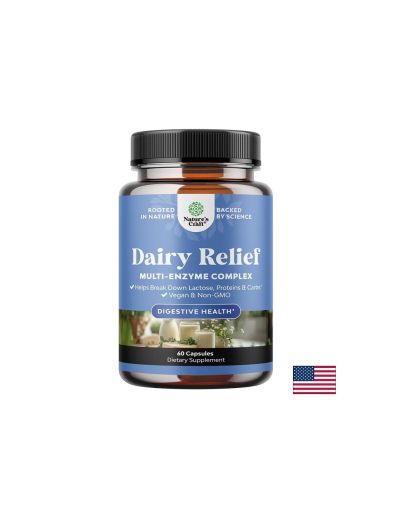 Ензимен комплекс – При лактозна непоносимост и прием на млечни продукти, 500 mg, 60 капсули