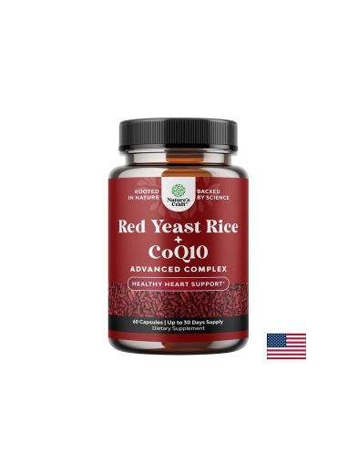 Червен ориз (дрожди) 600 mg + Коензим Q10 50 mg – Холестерол и сърдечно здраве, 60 капсули