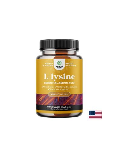 L-Лизин – Имунна подкрепа и възстановяване, 500 mg, 100 таблетки
