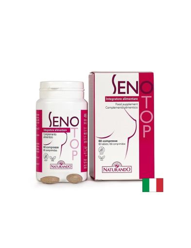 Билкова формула за бюста с Лен 200 mg и Хмел 160 mg – Senotop, 60 таблетки