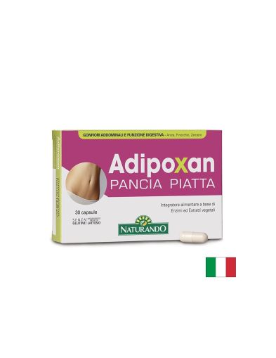 Ензими Enzi-mix® и билки Adipoxan – При подуване и тежест след хранене, 100 mg, 30 капсули