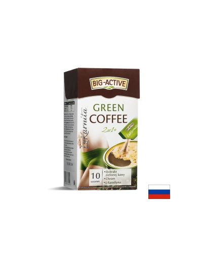 Зелено кафе 480 mg + L-карнитин 55.5 mg + Хром 100 µg – Контрол на теглото и метаболитен баланс, 10 сашета