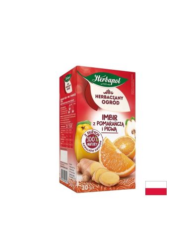 Чай Джинджифил, Портокал и Дюля, 20 филтърни пакетчета