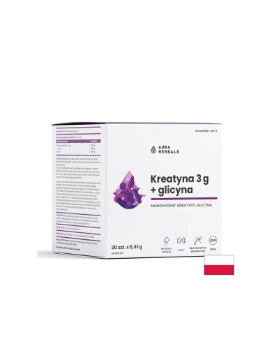 Креатин 3000 mg + Глицин 3000 mg – Сила, издръжливост и мускулно възстановяване, 30 сашета