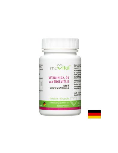 Здрави кости - Витамин D2, D3 и Енгевита D, 60 капсули