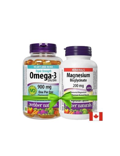 Омега-3 Triple Strength (тройна концентрация) 1425 mg х 80 софтгел капсули + ПОДАРЪК Магнезий (бисглицинат) 200 mg х 60 V капсули
