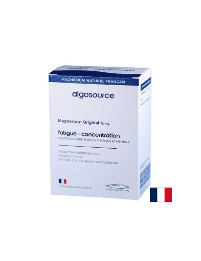 Морски магнезий MagOrigine® – Нервна система и намаляване на умората, 75 mg, 15 ампули х 10 ml