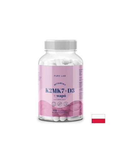 Витамин D3 1000 IU + K2 37.5µg и Калций– Здрави кости и зъби, 130 капсули