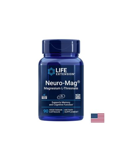 Магнезий L-треонат – Концентрация и памет, Neuro-Mag®, 144 mg, 60 желирани таблетки