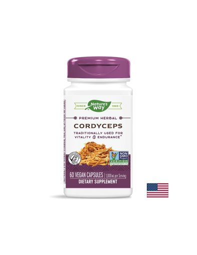 Cordyceps/ Кордицепс 500 mg х 60 капсули Nature’s Way