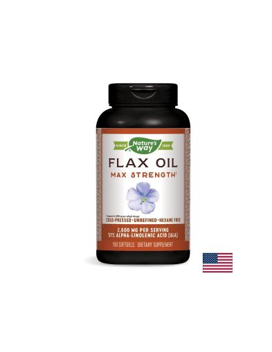 Flax Oil 57% ALA/ Ленено масло 1300 mg х 100 софтгел капсули Nature’s Way