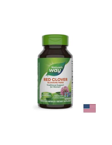 Red Clover Blossom Herb/ Червена детелина (цвят и билка) 400 mg х 100 капсули Nature’s Way
