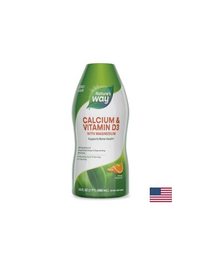 Calcium & Vitamin D3/ Калций и Витамин D3 х 480 ml Nature’s Way
